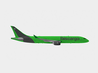 Ibiscargo Concept Livery airline airplane brand identity livery logo minimal