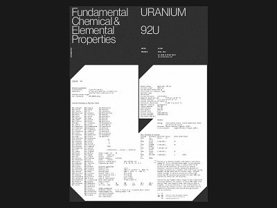 92U layout minimal monospace poster typography