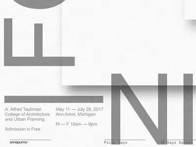 Pixie Says Series – 21 / Transparency architecture layout minimal print type typographic typography