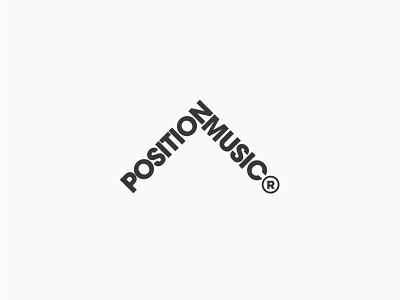 Position Music design logo minimal