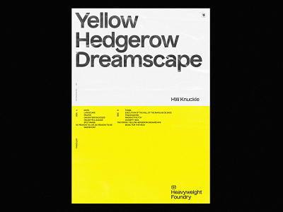 Yellow Hedgerow Dreamscape layout layout design minimal poster posters