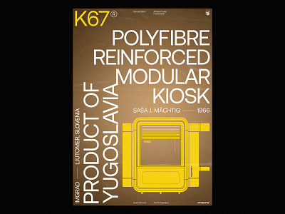 K67 illustration layout minimal poster print typographic typography