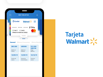 Walmart Card, UX/UI