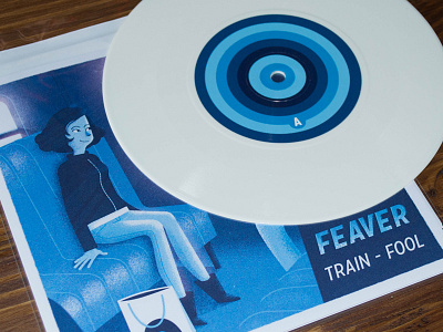 Train 7" 7 feaver record train white vinyl