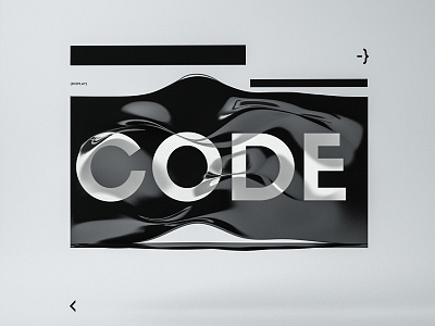 CO/de 3d abstract art autodesk code design graphic design minimal psd script surreal typography