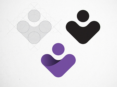 Heart Care adobe brand circle clean concept construction heart logo minimalist process simple vector