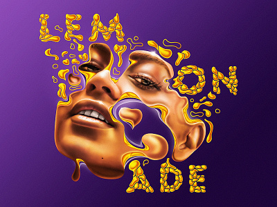 LEMONADE adobe art beyonce digital graphic design illustration lemonade letter photoshop typography yellow