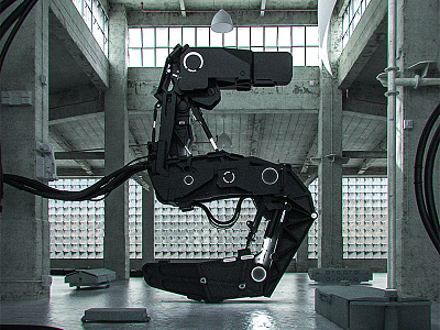 Five 3d adobe autodesk design letter number render robot typography vray