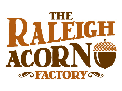 Raleigh Acorn Factory acorn factory graphic design north carolina raleigh typography