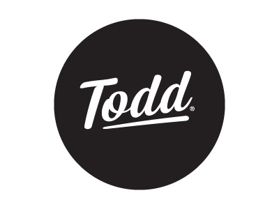 She Calls Me Todd Logo black graphic design logo minimal typography white
