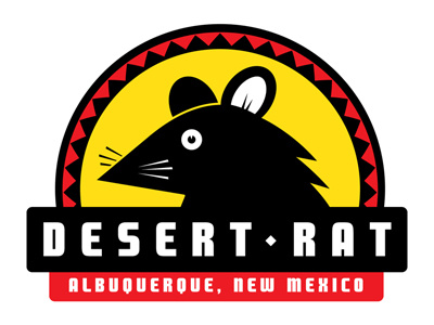 Desert Rat Logo desert graphic design illustration logo rat southwest typography