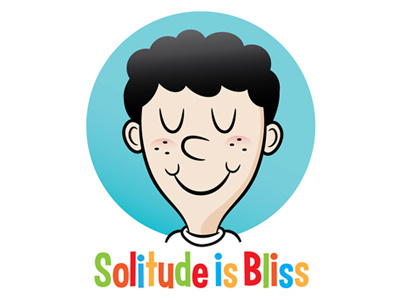 Solitude is Bliss bliss cartoon fun illustration solitude