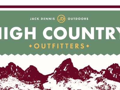 More High Country Outfitters design logo mountains outdoors