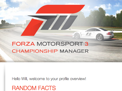 Forza Motorsport 3 Championship Manager - A