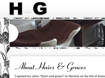 Hairs & Graces Header Section