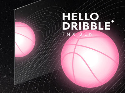 Greetings Dribble! hello dribble mirror reflection space thanks
