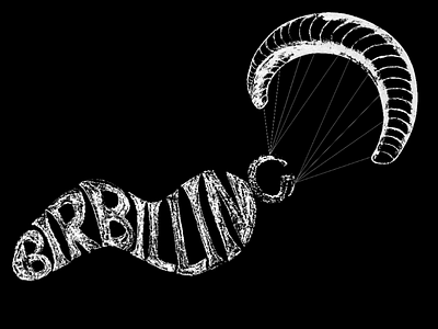 Lettering- Bir Billing design lettering paragliding travel type typography