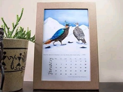 Calendar design 2020calendar birds branding calendar deskcalendar gift graphicdesign newyear painting stationery wildlife