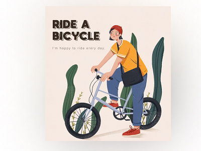Ride a bicycle