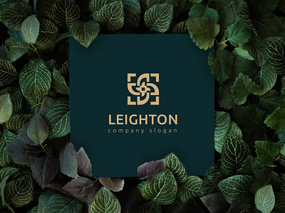 Logo Leighton branding company creative design flat graphic design illustration illustrator logo vector
