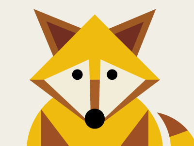 Geometric Fox animal children fox geometric whimsical