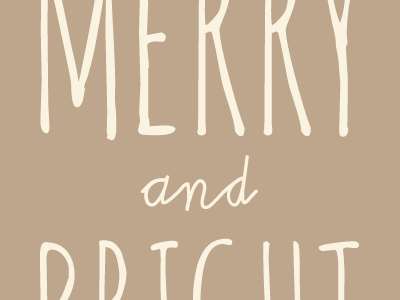 Merry and Bright bright christmas merry typography