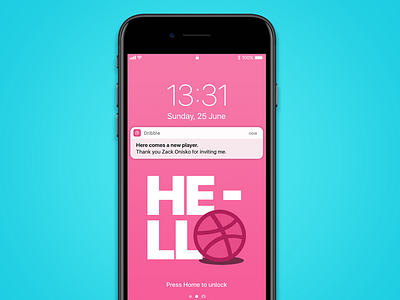 Hello, Dribble! debut first post hello iphone ui