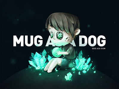 MUG ASA DOG cartoon children color cool cute design game illustration star universe