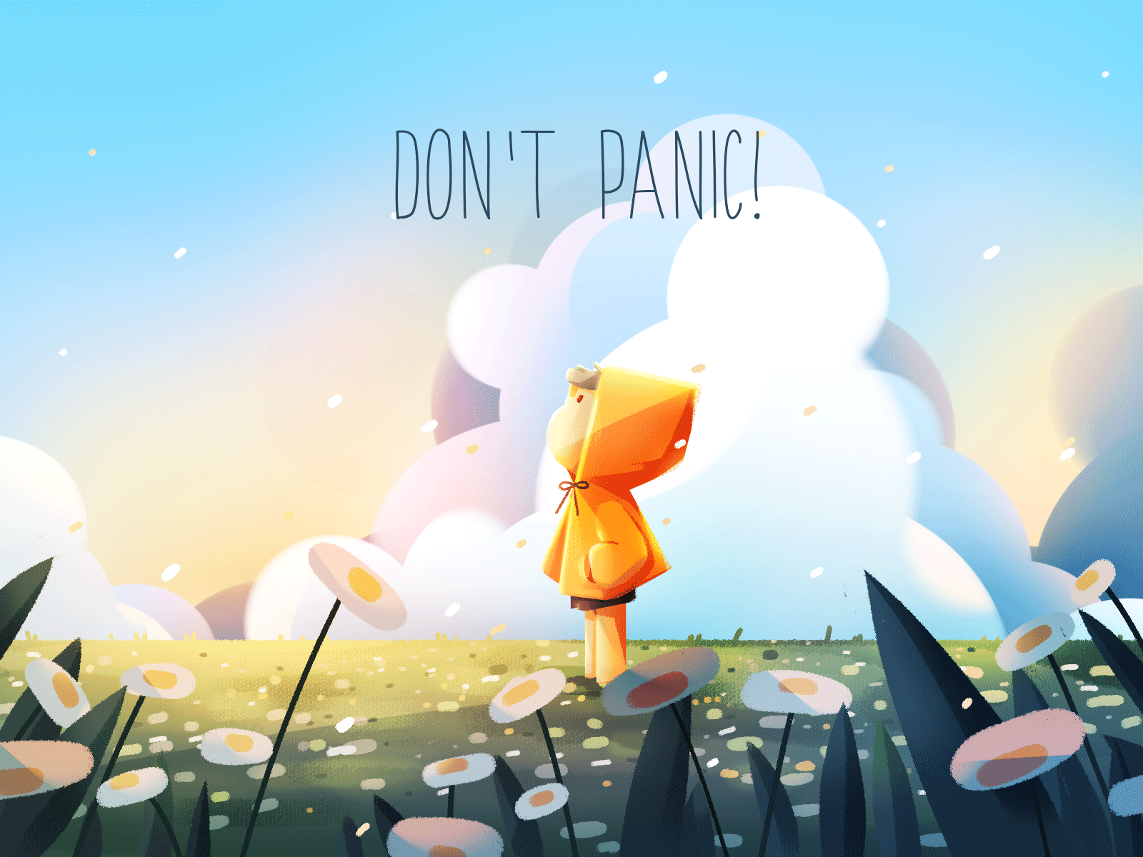 Don't Panic! cartoon children color colorful cool cute design draw gif illustration