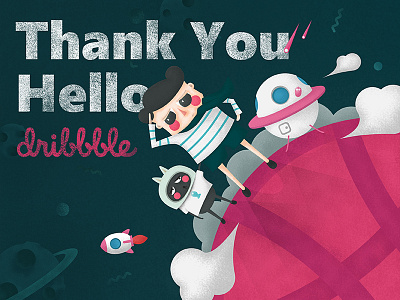 Hello Dribbble dribbble hello