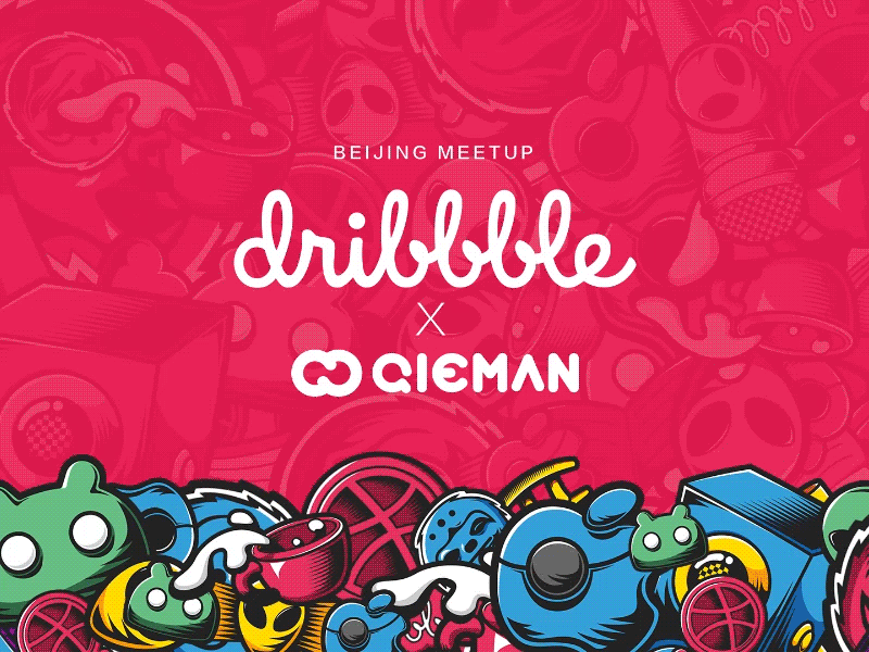 Qieman android apple color cool dribbble illustration meetup motion red welcome