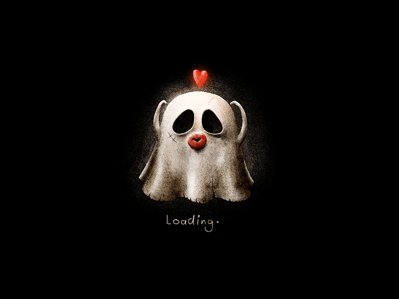 loading cool cute dance ghost gif halloween illustration loading love sexy