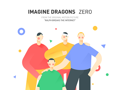ZERO color colorful cool design dribbble human illustration imagine dragons music ui
