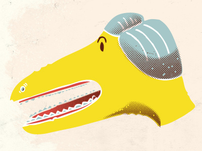 Dino blackletter dinosaur dinosaurio editorial illustrator ilustración mendoza