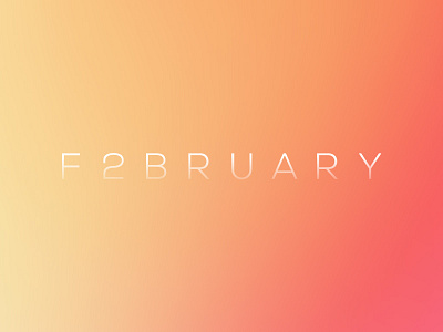 :: F 2 B R U A R Y :: calendar month typo