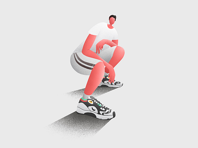 Air Max! design flat illustration shoes simple sport