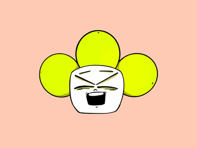 Doodle Happy Flower