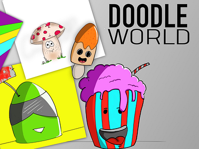 Doodle World cartoons doodles illustration ios ipad pro procreate