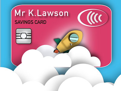 Savings Card. account assemblyapp banks cards colours contactless credit debit design idevices ios mock ups money savings