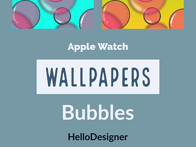 Bubbles - Apple Watch Wallpapers. affinity design apple watch art artwork bubbles digital ipad pro portfolio