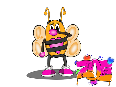 Zoe from The BUZZ TEAM adobe adventure affinity apple art bees buzz comic design girl hobbits illustration illustrator ipad portfolio power tomboy vector zoe