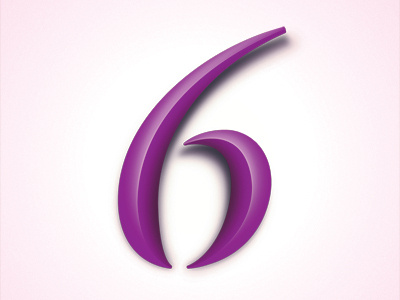 6 6 purple six typography