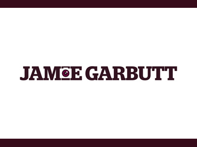 Jamie Garbutt Photography camera lens logo negative space photography vector