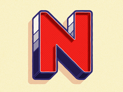 N14 alphabet design graphic illustration letter texture typography