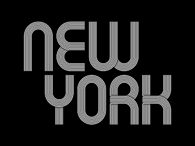New York design font graphic new york typeface typography