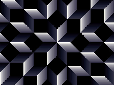 Facets black and white design geometric graphic
