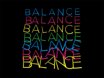 Balance 1 balance design graphic typography