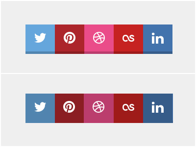 Minimal Icons button flat icons minimal social