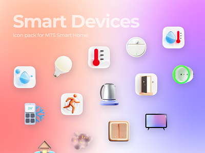 Smart Devices 3D icon set