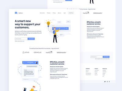 Customer service Landing Page